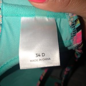 Multicolor bikini top 34D